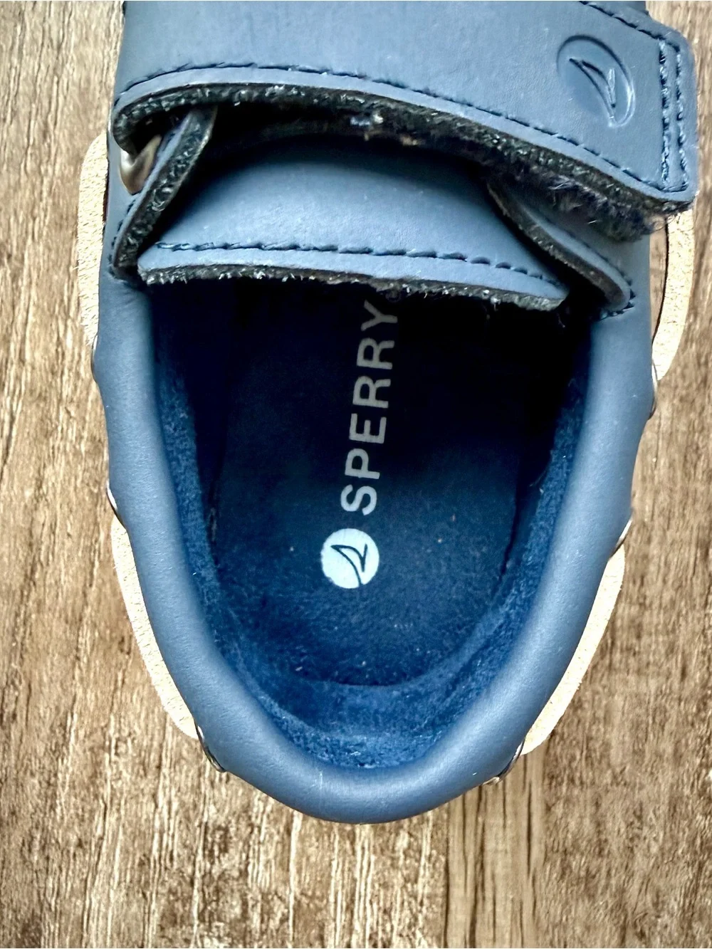 Sperry Authentic Original Boys Boat Shoes Navy 4M YBDB41625